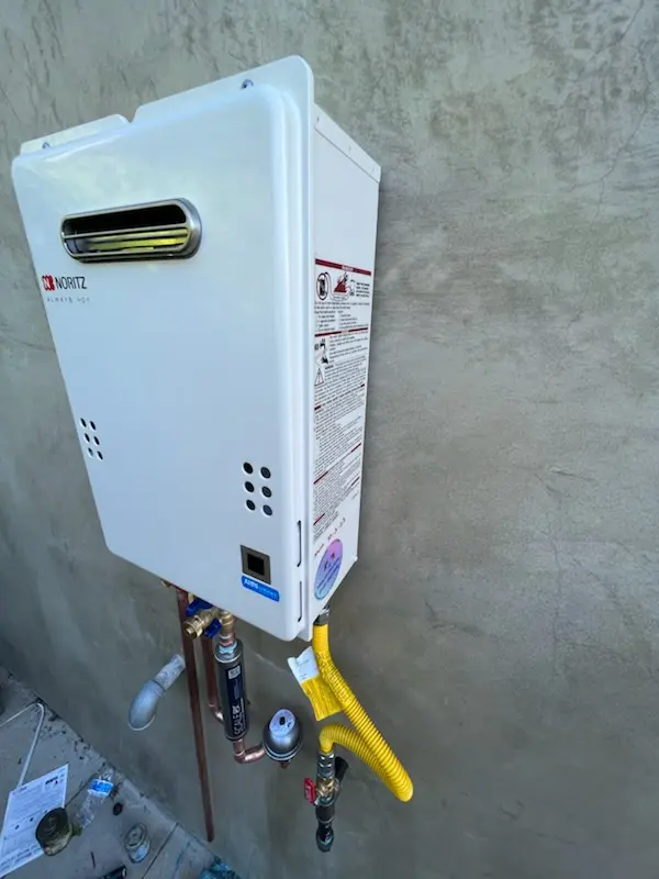 Tankless water heater installation for Anderson homes